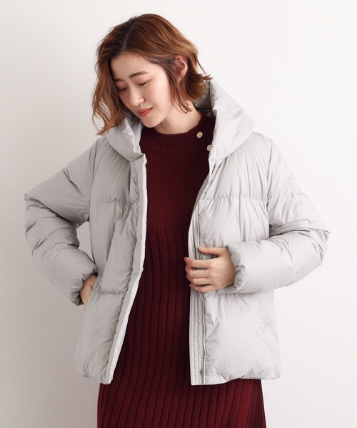 セール】【名品アウター／800FP・多機能】つつまれダウンショート