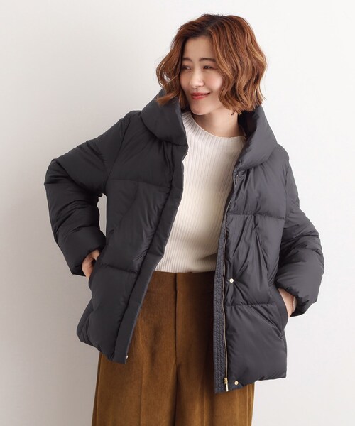 セール】【名品アウター／800FP・多機能】つつまれダウンショート