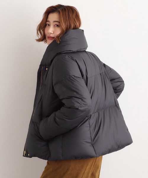 grove(グローブ)の「【名品アウター/800FP・多機能】つつまれダウンショート(ダウンジャケット/コート・レディース・ブラック/ナチュラル/アイボリー・03/02/04/05/01)」の14枚目の写真