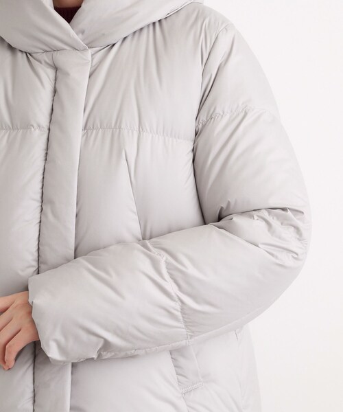 grove(グローブ)の「【名品アウター/800FP・多機能】つつまれダウンショート(ダウンジャケット/コート・レディース・ブラック/ナチュラル/アイボリー・03/02/04/05/01)」の7枚目の写真