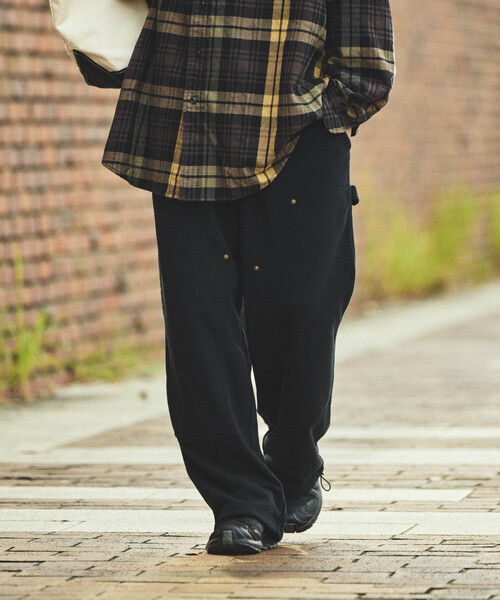 FREAK'S STORE(フリークスストア)の「ワイドシルエット ダブルニー スウェットパンツ(スウェットパンツ・メンズ・ブラック/ライトグレー/チャコールグレー・MEDIUM/LARGE)」の11枚目の写真