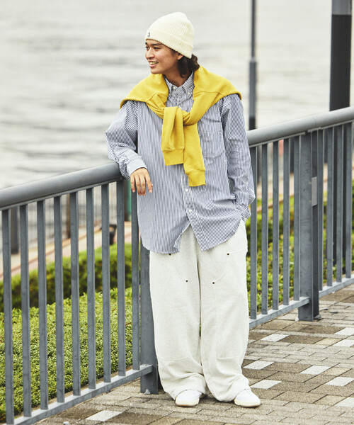 セール】ワイドシルエット ダブルニー スウェットパンツ（スウェット