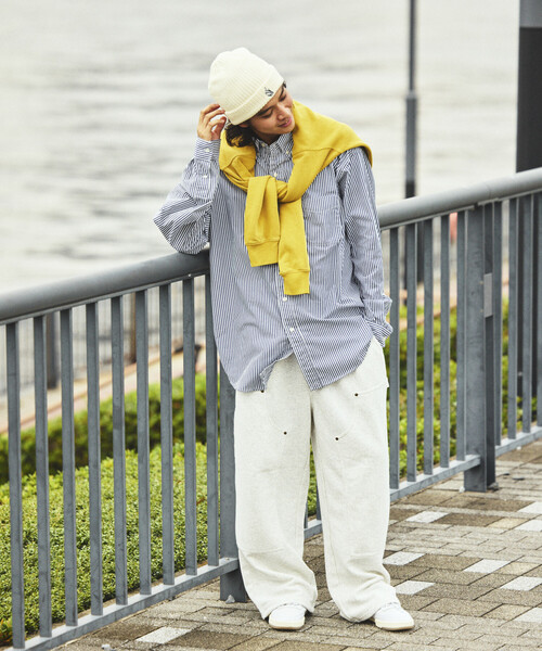 FREAK'S STORE(フリークスストア)の「ワイドシルエット ダブルニー スウェットパンツ(スウェットパンツ・メンズ・ブラック/ライトグレー/チャコールグレー・MEDIUM/LARGE)」の19枚目の写真