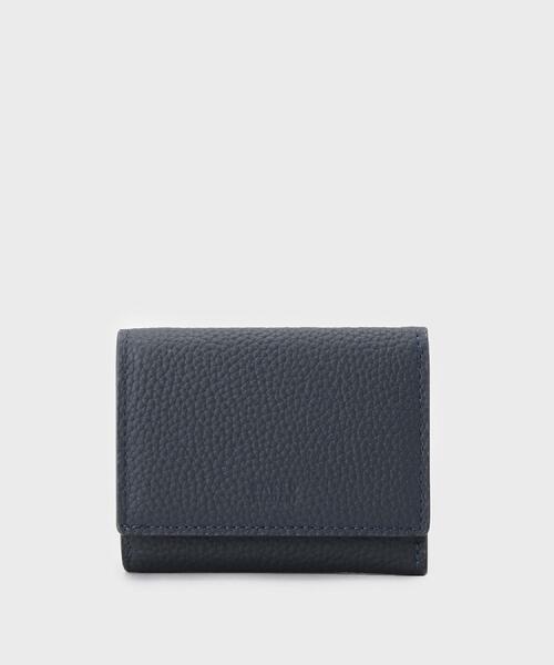 TAKEO KIKUCHI(タケオキクチ)の「ソフトシュリンクレザー三つ折り財布(財布・メンズ・ブルー系その他/ブラック/ダークオレンジ/ダークグリーン・00)」の3枚目の写真