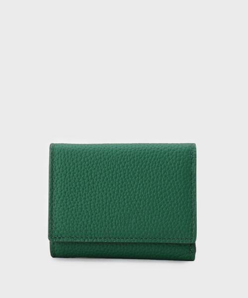 TAKEO KIKUCHI(タケオキクチ)の「ソフトシュリンクレザー三つ折り財布(財布・メンズ・ブルー系その他/ブラック/ダークオレンジ/ダークグリーン・00)」の2枚目の写真