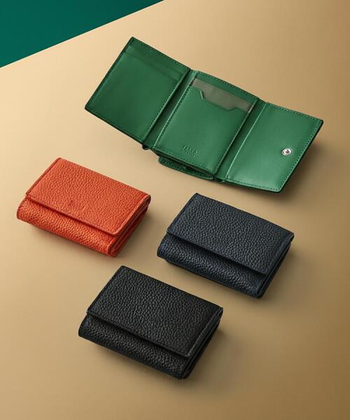 TAKEO KIKUCHI(タケオキクチ)の「ソフトシュリンクレザー三つ折り財布(財布・メンズ・ブルー系その他/ブラック/ダークオレンジ/ダークグリーン・00)」の5枚目の写真