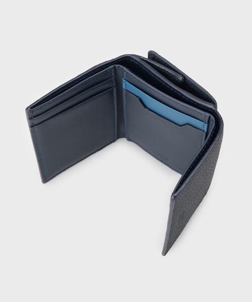 TAKEO KIKUCHI(タケオキクチ)の「ソフトシュリンクレザー三つ折り財布(財布・メンズ・ブルー系その他/ブラック/ダークオレンジ/ダークグリーン・00)」の9枚目の写真