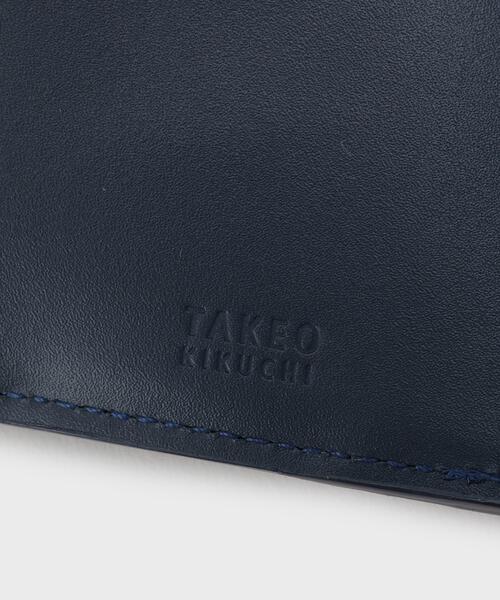 TAKEO KIKUCHI(タケオキクチ)の「ソフトシュリンクレザー三つ折り財布(財布・メンズ・ブルー系その他/ブラック/ダークオレンジ/ダークグリーン・00)」の11枚目の写真