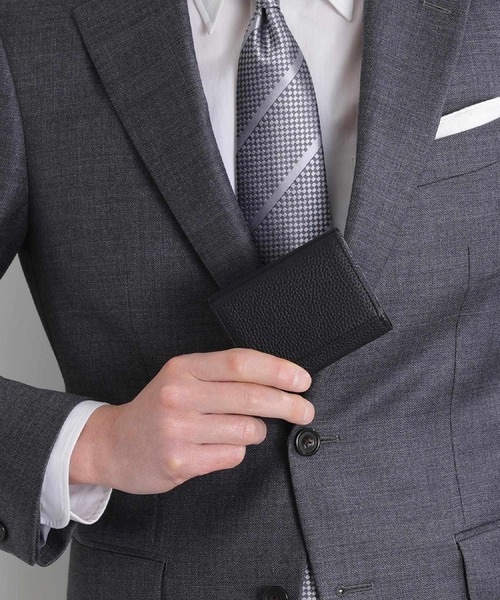 TAKEO KIKUCHI(タケオキクチ)の「ソフトシュリンクレザー三つ折り財布(財布・メンズ・ブルー系その他/ブラック/ダークオレンジ/ダークグリーン・00)」の22枚目の写真