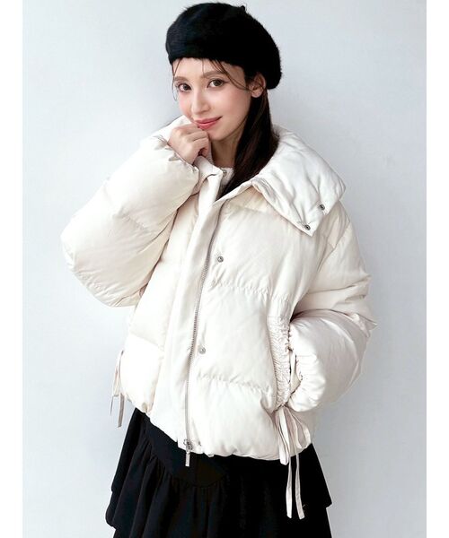 RESEXXY（リゼクシー）の「リボンデザインダウンジャケット（ダウンジャケット/コート・レディース・ブラック/ホワイト/パープル・FREE）」の2枚目の写真