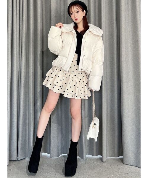 RESEXXY（リゼクシー）の「リボンデザインダウンジャケット（ダウンジャケット/コート・レディース・ブラック/ホワイト/パープル・FREE）」の15枚目の写真