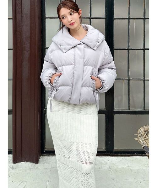 RESEXXY（リゼクシー）の「リボンデザインダウンジャケット（ダウンジャケット/コート・レディース・ブラック/ホワイト/パープル・FREE）」の20枚目の写真