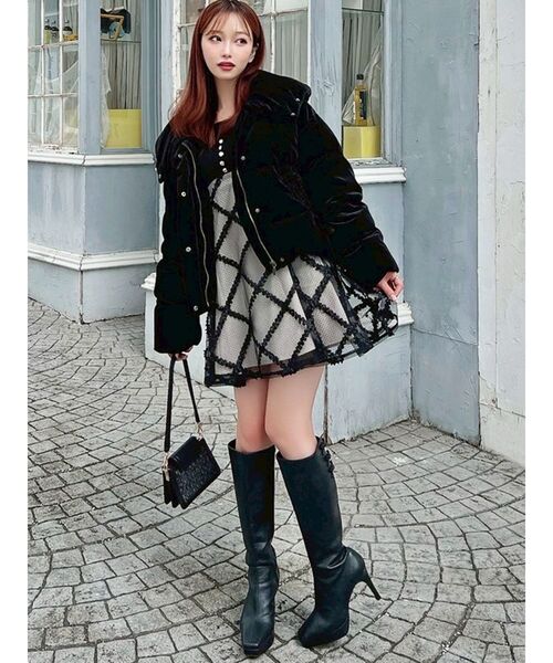 リゼクシー　ダウン セール】リボンデザインダウンジャケット（ダウンジャケット/コート