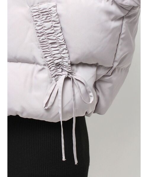 RESEXXY（リゼクシー）の「リボンデザインダウンジャケット（ダウンジャケット/コート・レディース・ブラック/ホワイト/パープル・FREE）」の5枚目の写真