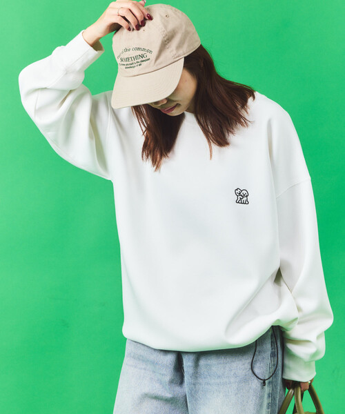 FREAK'S STORE（フリークスストア）の「matsui×FREAK'S STORE/マツイ×フリークスストア matsui×FREAK'S STORE/マツイ×フリークスストア 別注 ｢WARNING」ドローコード バックプリント クルーネックスウェット（スウェット・メンズ・チャコールグレー/グレー/ホワイト・LARGE/MEDIUM/SMALL）」の4枚目の写真