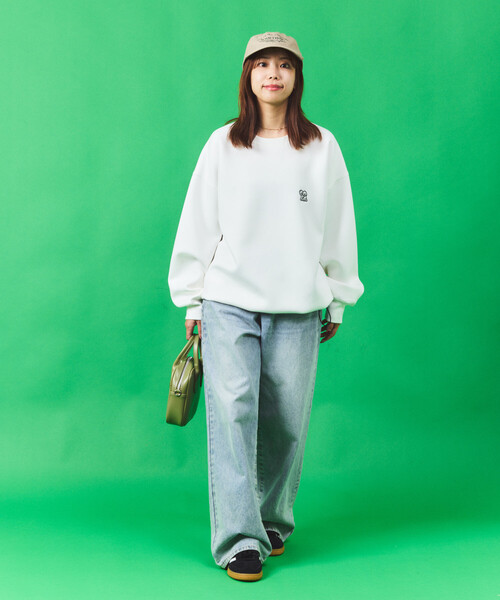 FREAK'S STORE（フリークスストア）の「matsui×FREAK'S STORE/マツイ×フリークスストア matsui×FREAK'S STORE/マツイ×フリークスストア 別注 ｢WARNING」ドローコード バックプリント クルーネックスウェット（スウェット・メンズ・チャコールグレー/グレー/ホワイト・LARGE/MEDIUM/SMALL）」の6枚目の写真