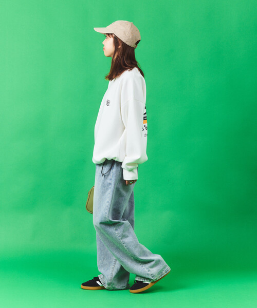 FREAK'S STORE（フリークスストア）の「matsui×FREAK'S STORE/マツイ×フリークスストア matsui×FREAK'S STORE/マツイ×フリークスストア 別注 ｢WARNING」ドローコード バックプリント クルーネックスウェット（スウェット・メンズ・チャコールグレー/グレー/ホワイト・LARGE/MEDIUM/SMALL）」の7枚目の写真