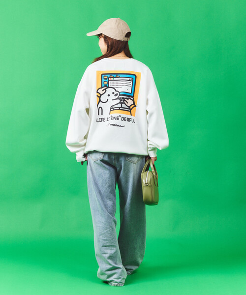 FREAK'S STORE（フリークスストア）の「matsui×FREAK'S STORE/マツイ×フリークスストア matsui×FREAK'S STORE/マツイ×フリークスストア 別注 ｢WARNING」ドローコード バックプリント クルーネックスウェット（スウェット・メンズ・チャコールグレー/グレー/ホワイト・LARGE/MEDIUM/SMALL）」の8枚目の写真
