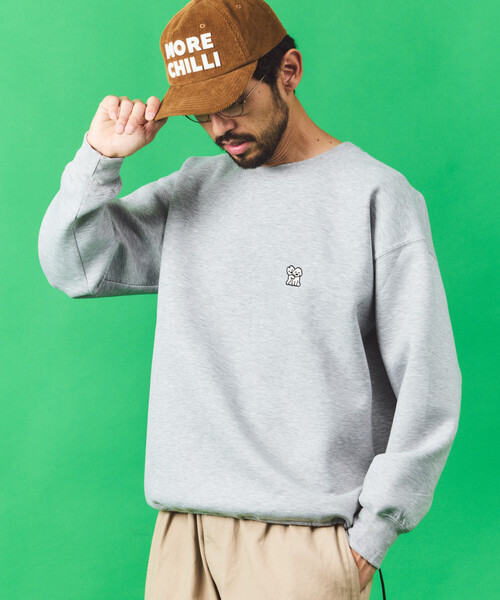 FREAK'S STORE（フリークスストア）の「matsui×FREAK'S STORE/マツイ×フリークスストア matsui×FREAK'S STORE/マツイ×フリークスストア 別注 ｢WARNING」ドローコード バックプリント クルーネックスウェット（スウェット・メンズ・チャコールグレー/グレー/ホワイト・LARGE/MEDIUM/SMALL）」の9枚目の写真