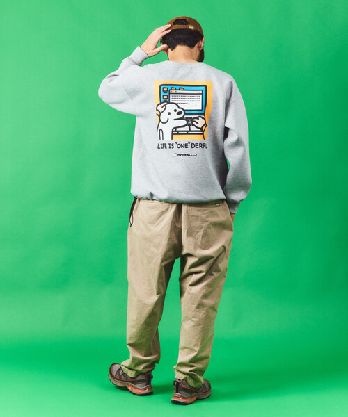 FREAK'S STORE（フリークスストア）の「matsui×FREAK'S STORE/マツイ×フリークスストア matsui×FREAK'S STORE/マツイ×フリークスストア 別注 ｢WARNING」ドローコード バックプリント クルーネックスウェット（スウェット・メンズ・チャコールグレー/グレー/ホワイト・LARGE/MEDIUM/SMALL）」の13枚目の写真