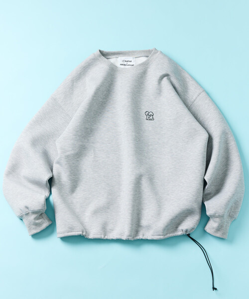 FREAK'S STORE（フリークスストア）の「matsui×FREAK'S STORE/マツイ×フリークスストア matsui×FREAK'S STORE/マツイ×フリークスストア 別注 ｢WARNING」ドローコード バックプリント クルーネックスウェット（スウェット・メンズ・チャコールグレー/グレー/ホワイト・LARGE/MEDIUM/SMALL）」の14枚目の写真