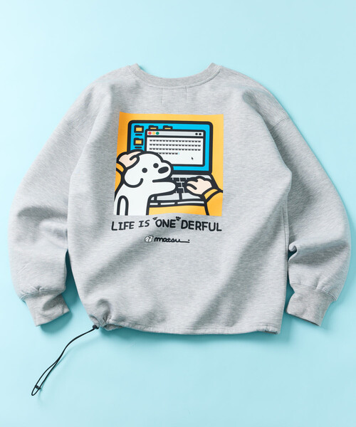 FREAK'S STORE（フリークスストア）の「matsui×FREAK'S STORE/マツイ×フリークスストア matsui×FREAK'S STORE/マツイ×フリークスストア 別注 ｢WARNING」ドローコード バックプリント クルーネックスウェット（スウェット・メンズ・チャコールグレー/グレー/ホワイト・LARGE/MEDIUM/SMALL）」の15枚目の写真