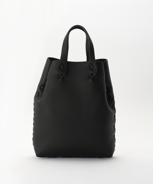il micio(イル ミーチョ)の「IL MICIO(イルミーチョ) Pleats Tote Long(トートバッグ・メンズ・ブラック・FREE)」の2枚目の写真