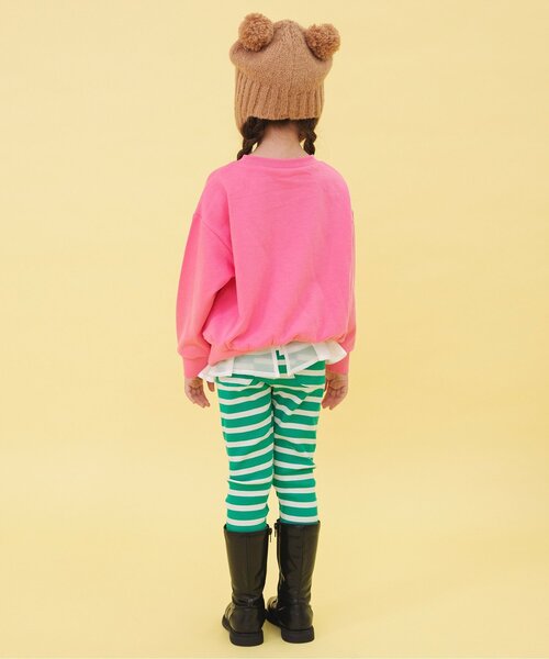 BREEZE(ブリーズ)の「【WEB限定/ジュニア対応】ボーダーリブパンツ(その他パンツ・キッズ・ブルー/オフホワイト/ピンク/グリーン・120/130/140/90/100/110)」の6枚目の写真