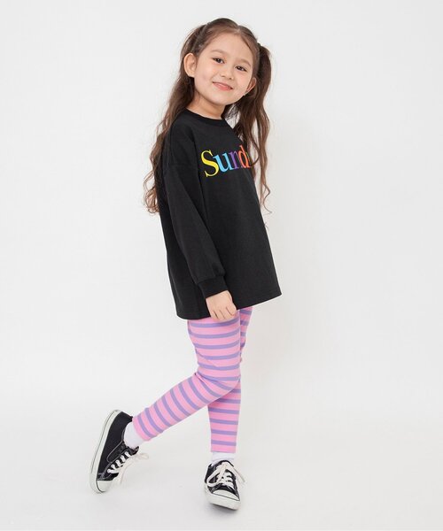 BREEZE(ブリーズ)の「【WEB限定/ジュニア対応】ボーダーリブパンツ(その他パンツ・キッズ・ブルー/オフホワイト/ピンク/グリーン・120/130/140/90/100/110)」の8枚目の写真