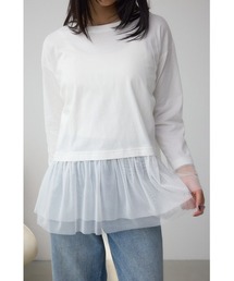 AZUL by moussy | アソートレイヤードペプラムトップス(Tシャツ/カットソー)