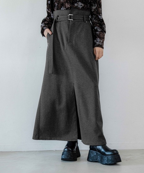 HARE（ハレ）の「ミニヘリンボーンナロースカート(HARE)（スカート・レディース・グレー/ブラック・FREE）」の19枚目の写真