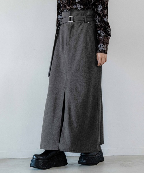 HARE（ハレ）の「ミニヘリンボーンナロースカート(HARE)（スカート・レディース・グレー/ブラック・FREE）」の14枚目の写真