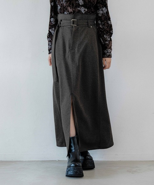 HARE（ハレ）の「ミニヘリンボーンナロースカート(HARE)（スカート・レディース・グレー/ブラック・FREE）」の18枚目の写真