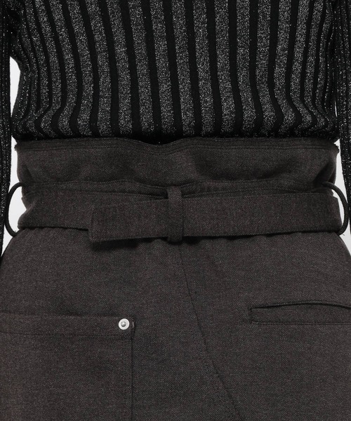 HARE（ハレ）の「ミニヘリンボーンナロースカート(HARE)（スカート・レディース・グレー/ブラック・FREE）」の6枚目の写真