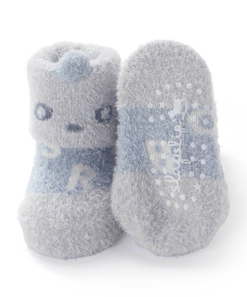 SLAP SLIP BABY（スラップスリップベビー）の「【お揃い】アニマルウサギクマロボットもこもこソックス(9~12cm)（ベビーシューズ/ベビーソックス・キッズ・ベージュ/ピンク/ブルー・FREE）」の10枚目の写真