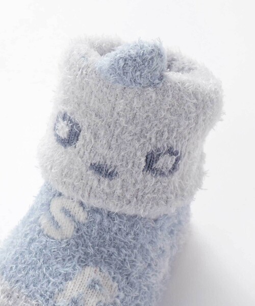 SLAP SLIP BABY（スラップスリップベビー）の「【お揃い】アニマルウサギクマロボットもこもこソックス(9~12cm)（ベビーシューズ/ベビーソックス・キッズ・ベージュ/ピンク/ブルー・FREE）」の11枚目の写真