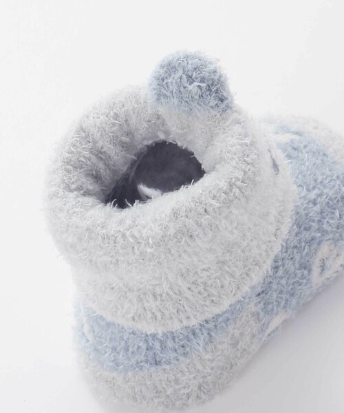 SLAP SLIP BABY（スラップスリップベビー）の「【お揃い】アニマルウサギクマロボットもこもこソックス(9~12cm)（ベビーシューズ/ベビーソックス・キッズ・ベージュ/ピンク/ブルー・FREE）」の13枚目の写真
