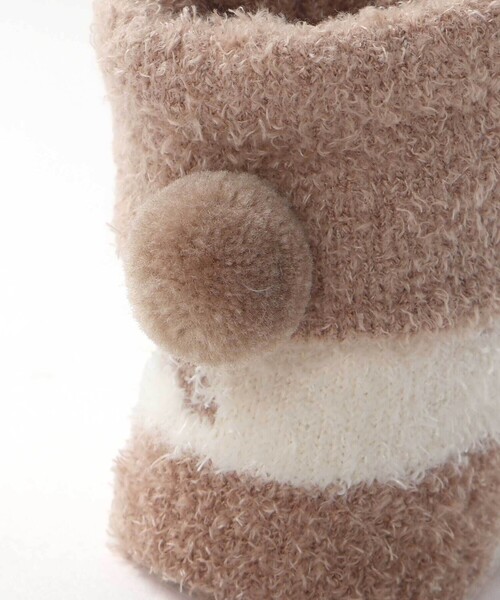 SLAP SLIP BABY（スラップスリップベビー）の「【お揃い】アニマルウサギクマロボットもこもこソックス(9~12cm)（ベビーシューズ/ベビーソックス・キッズ・ベージュ/ピンク/ブルー・FREE）」の17枚目の写真