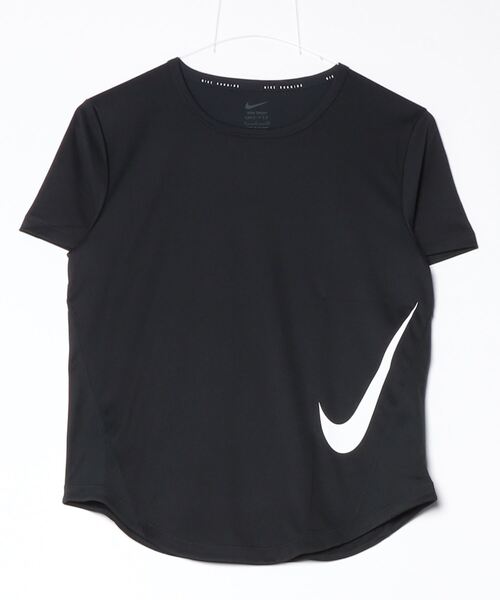 NIKE(ナイキ)の「ナイキ NIKE ナイキ テンポ SWSH HBR DF S/S トップ(Tシャツ/カットソー・レディース・ブラック・S/M/L/XL)」の8枚目の写真