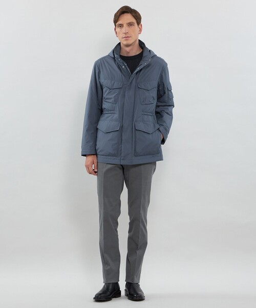 MACKINTOSH LONDON（マッキントッシュ ロンドン）の「【BERWICK】【HEAVENRY LIGHT CLOUD】ライトウェイトコーチジャケット（ブルゾン・メンズ・ブラック/ブルー・40/42/38）」の10枚目の写真