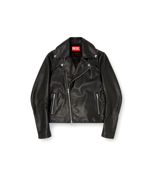 メンズ ブラックダブルライダースジャケット L-EO-WRD（ライダース