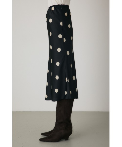 crie conforto(クリーコンフォルト)の「ドットプリントスカート ペチコート付き / ウエストゴム仕様 / 冬服(スカート・レディース・ブラック系その他/ホワイト系その他・MEDIUM/SMALL)」の15枚目の写真