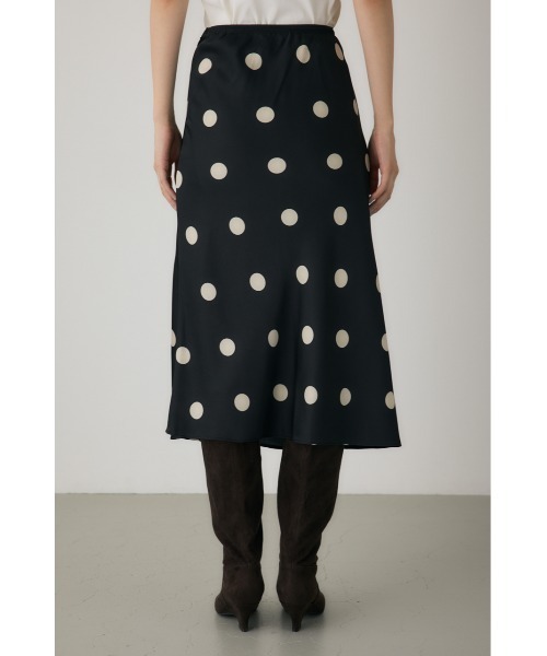 crie conforto(クリーコンフォルト)の「ドットプリントスカート ペチコート付き / ウエストゴム仕様 / 冬服(スカート・レディース・ブラック系その他/ホワイト系その他・MEDIUM/SMALL)」の16枚目の写真
