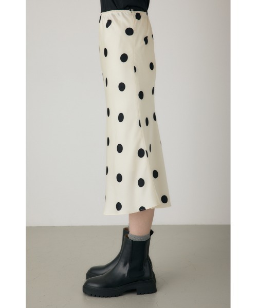 crie conforto(クリーコンフォルト)の「ドットプリントスカート ペチコート付き / ウエストゴム仕様 / 冬服(スカート・レディース・ブラック系その他/ホワイト系その他・MEDIUM/SMALL)」の12枚目の写真