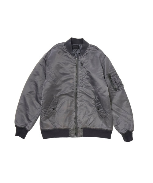 MMMM（エムエムエムエム）の「MMMM/ヴィンテージナイロンMA-1（MA-1・メンズ・ブラック/オリーブ・MEDIUM/LARGE/X-LARGE）」の2枚目の写真