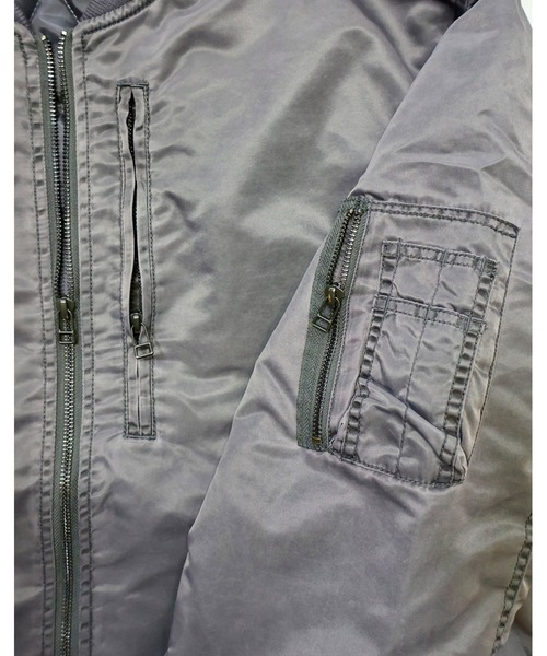 MMMM（エムエムエムエム）の「MMMM/ヴィンテージナイロンMA-1（MA-1・メンズ・ブラック/オリーブ・MEDIUM/LARGE/X-LARGE）」の4枚目の写真