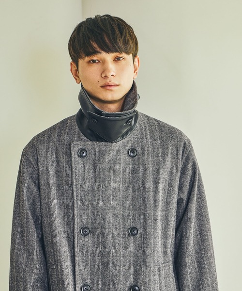 LAKOLE（ラコレ）の「メルトンPコート / 611799（ピーコート・メンズ・ブラック/グレー・MEDIUM/LARGE）」の21枚目の写真