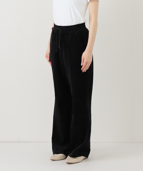 Russell Athletic（ラッセルアスレティック）の「RUSSEL ATHLETIC/ラッセルアスレチック SLOBE別注 ベロアパンツ（その他パンツ・レディース・ブラック/ブラウン・36/38）」の4枚目の写真