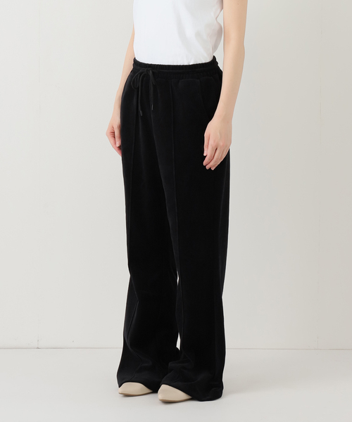 Russell Athletic（ラッセルアスレティック）の「RUSSEL ATHLETIC/ラッセルアスレチック SLOBE別注 ベロアパンツ（その他パンツ・レディース・ブラック/ブラウン・36/38）」の3枚目の写真