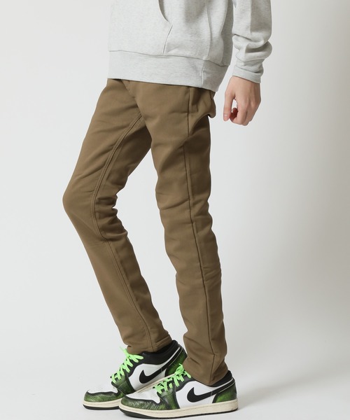 ARCADE（アーケード）の「裏地フリース ストレッチ 美脚スキニー 暖デニム & 暖チノパン（チノパンツ・メンズ・チャコール/ベージュ/ネイビー/ライトインディゴブルー/ノンウォッシュ/ブラック/カーキ・S/M/L/LL）」の4枚目の写真